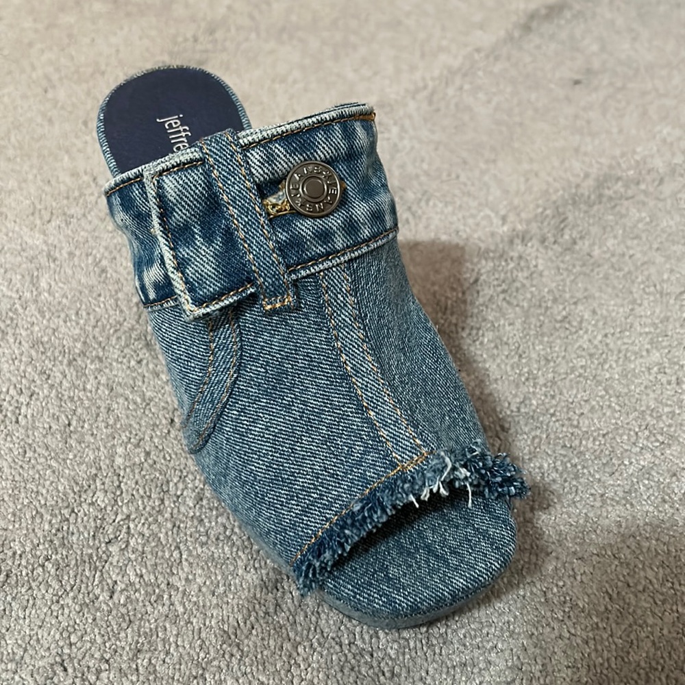 Jeffrey Campbell jean color sandals 6 1/2 - never worn. No box